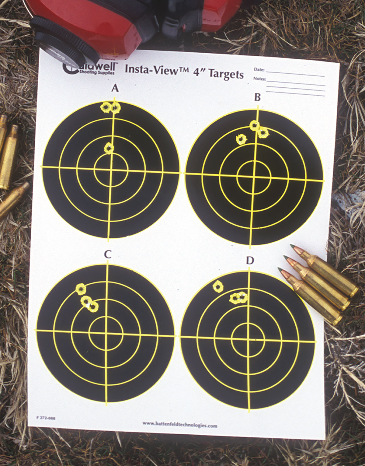 The T/C Encore often grouped under one inch with dozens of loads.